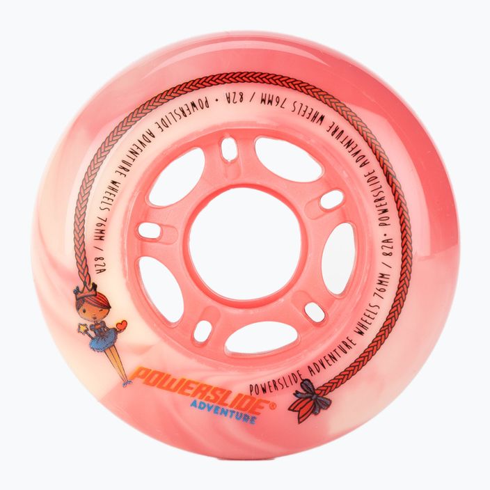 Колеса для роликових ковзанів Powerslide Princess Girls Wheel 76 4-pack рожеві 905317 2