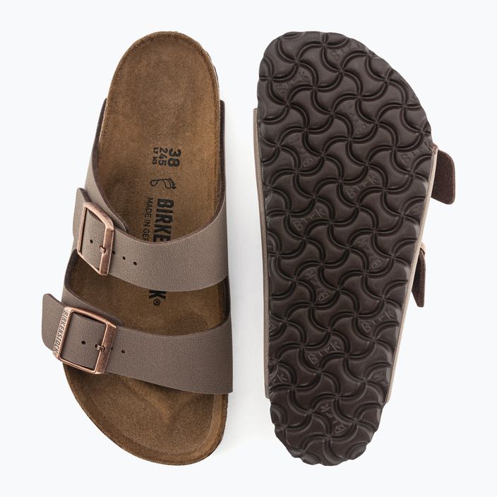 В'єтнамки BIRKENSTOCK Arizona BFBC Вузькі шльопанці мокко 9