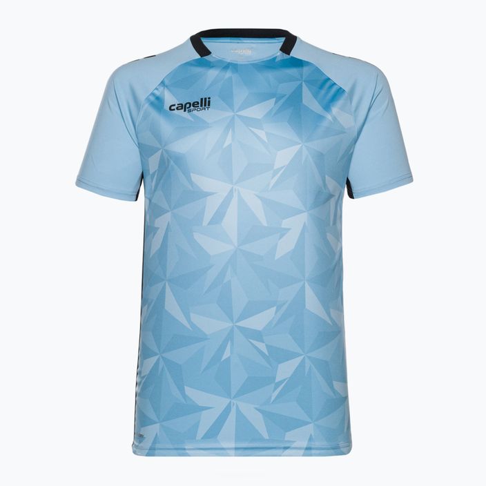 Чоловіча футбольна футболка Capelli Pitch Star Goalkeeper світло-блакитна/чорна