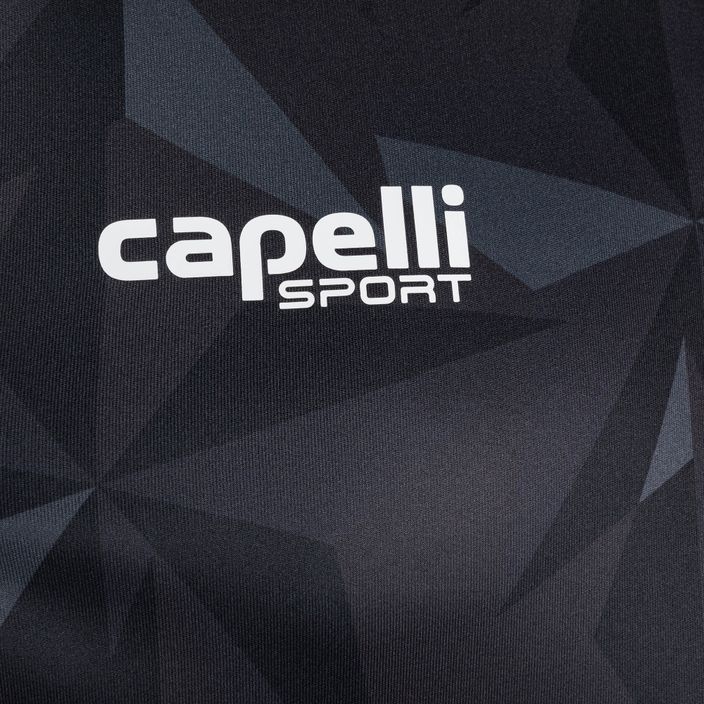 Чоловіча футбольна футболка Capelli Pitch Star Goalkeeper чорно-біла 3