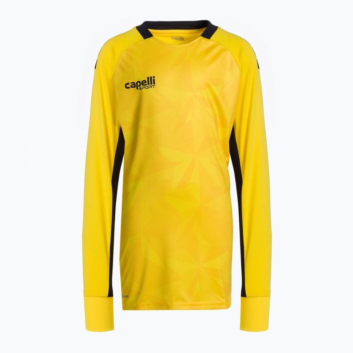 Дитяча футбольна футболка Capelli Pitch Star Воротарська команда жовто-чорна