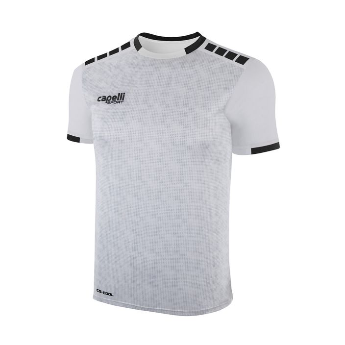 Чоловіча футбольна сорочка Capelli Cs III Block біла/чорна 2