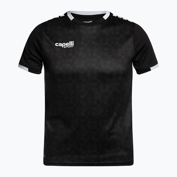 Молодіжна футбольна футболка Capelli Cs III Block чорно-біла