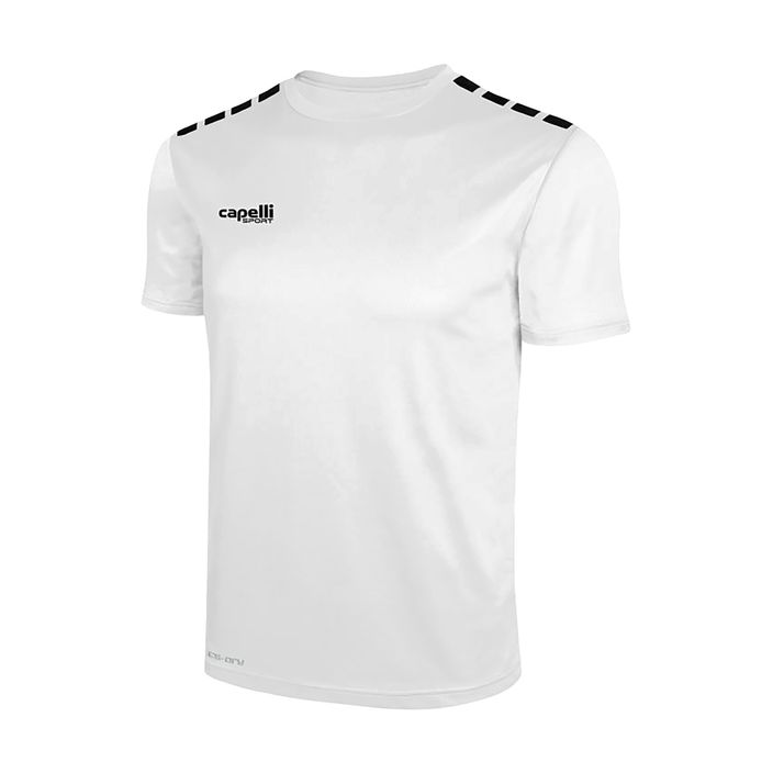 Дитяча футбольна футболка Cappelli Cs One Youth Jersey Ss біла/чорна 2