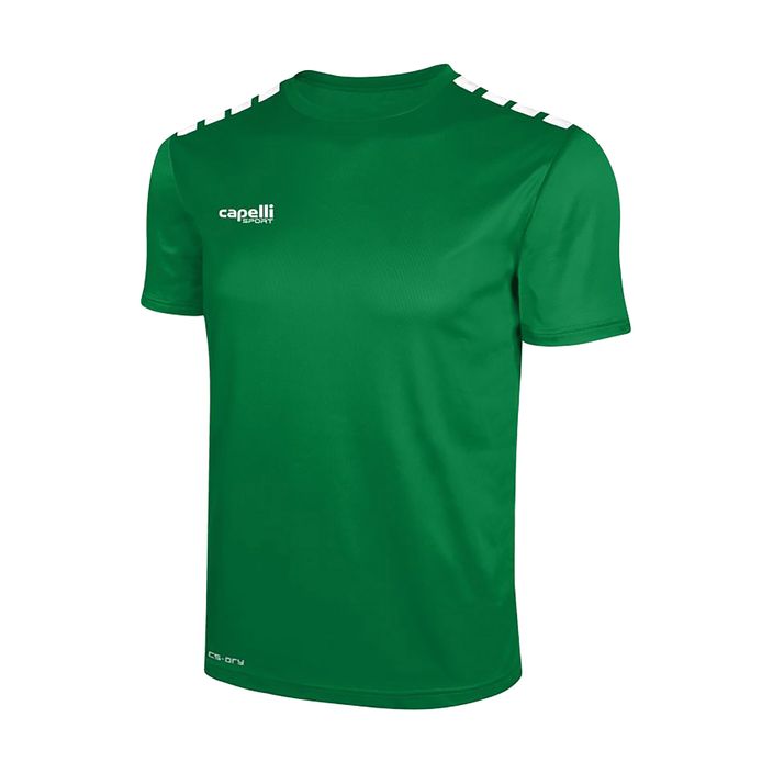 Дитяча футбольна форма Cappelli Cs One Youth Jersey Ss зелена/біла 2