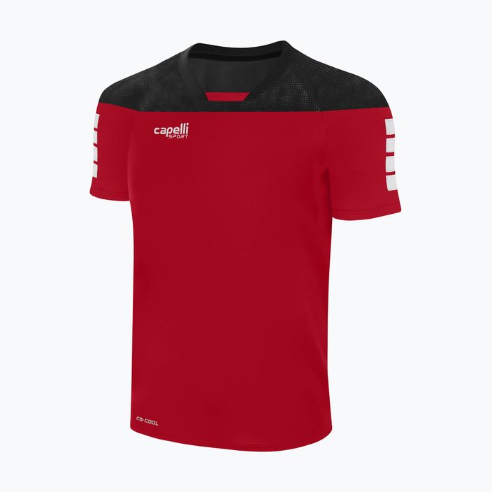 Чоловіча футбольна футболка Capelli Tribeca Adult Training червоно-чорна 4