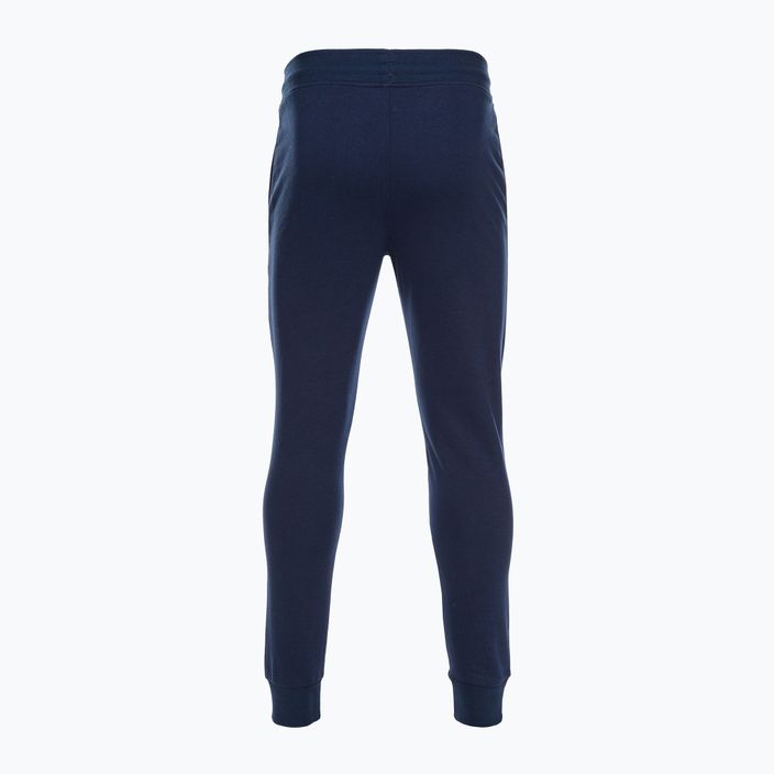 Чоловічі футбольні штани Capelli Basics завужені з французької махрової тканини темно-сині/білі 2