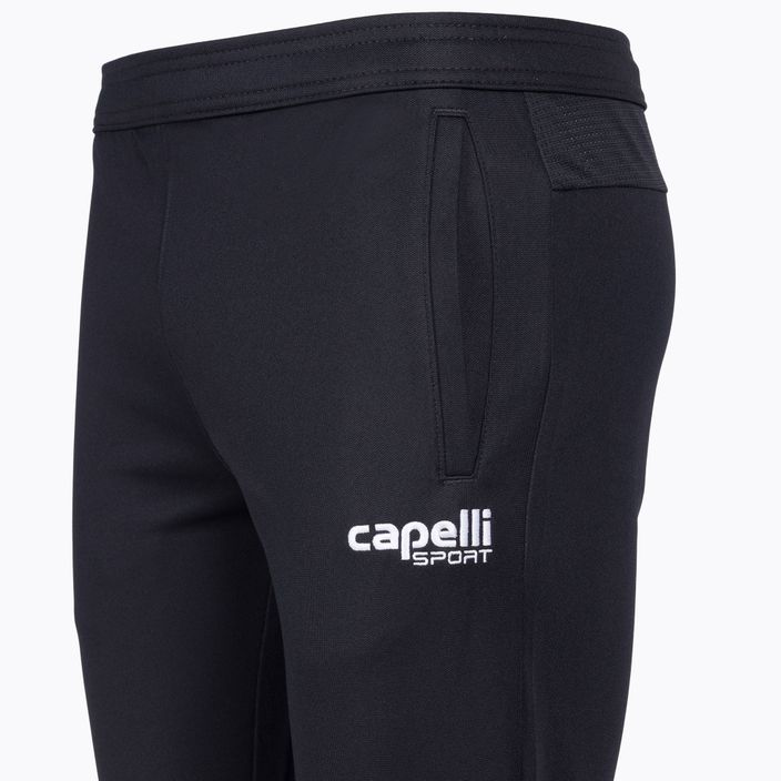 Дитячі футбольні штани Capelli Basic I Youth Training чорні/білі 3