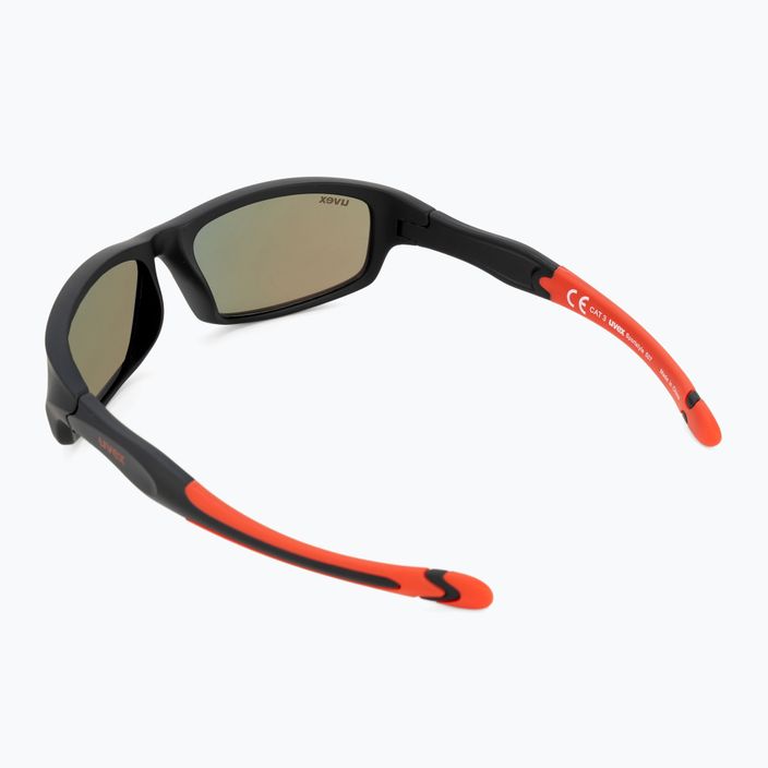 Сонцезахисні окуляри дитячі UVEX Sportstyle black mat red/ mirror red 507 53/3/866/2316 2