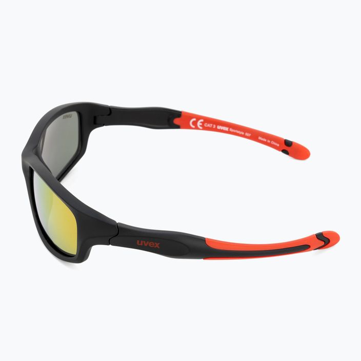 Сонцезахисні окуляри дитячі UVEX Sportstyle black mat red/ mirror red 507 53/3/866/2316 4