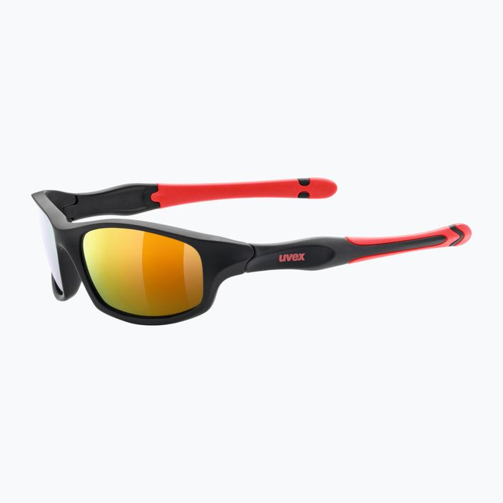 Сонцезахисні окуляри дитячі UVEX Sportstyle black mat red/ mirror red 507 53/3/866/2316 5