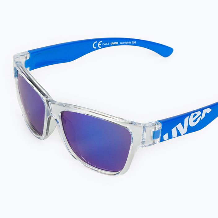Окуляри сонячні дитячі UVEX Sportstyle 508 clear blue/mirror blue 53/3/895/9416 5