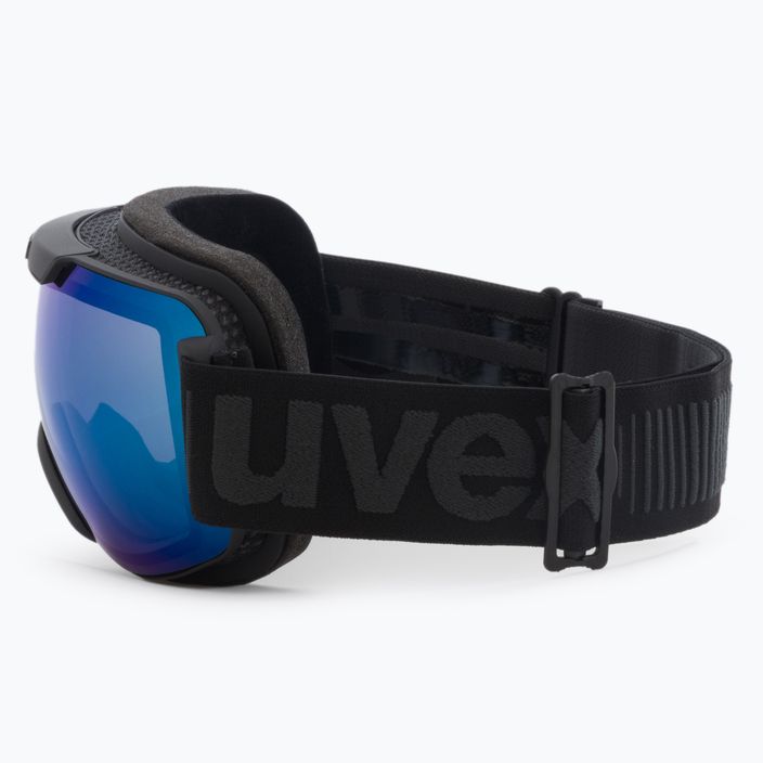 Маска лижна  UVEX Downhill 2000 FM black mat/mirror blue/clear 55/0/115/24 4