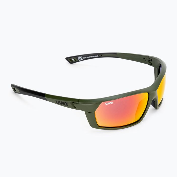 Сонцезахисні окуляри UVEX Sportstyle 225 olive green mat/mirror silver 53/2/025/7716