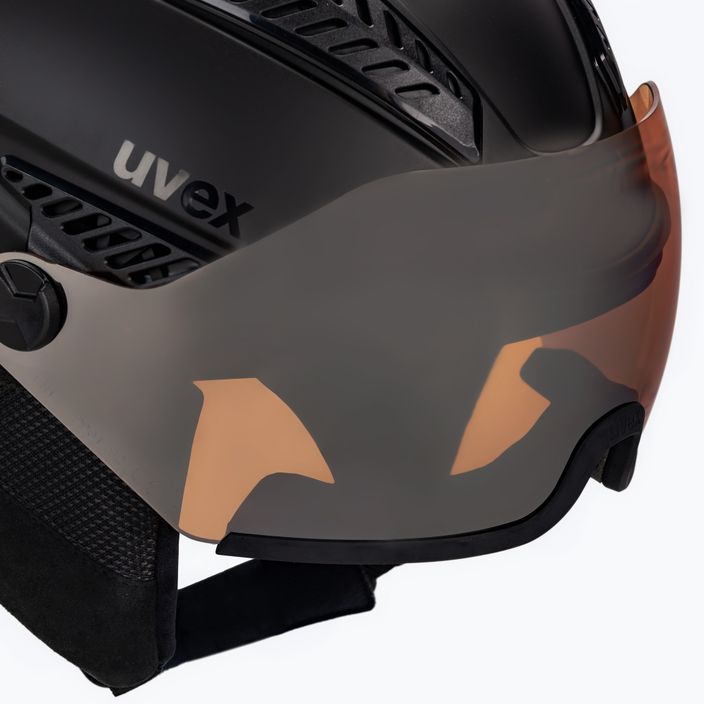 Шолом лижний жіночий  UVEX Hlmt 600 visor чорний 56/6/236/20 6