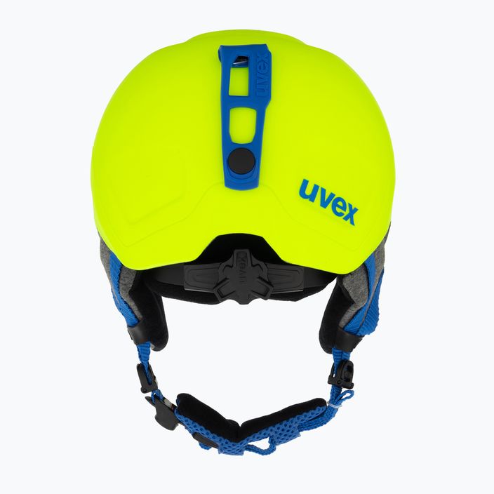 Дитячий гірськолижний шолом UVEX Manic Pro неоновий жовтий 3