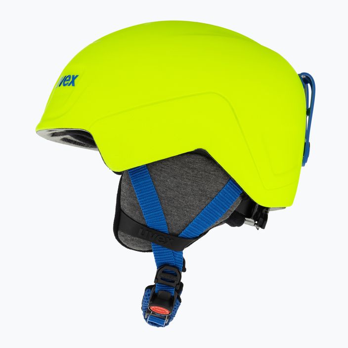 Дитячий гірськолижний шолом UVEX Manic Pro неоновий жовтий 5