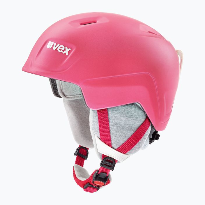 Дитячий гірськолижний шолом UVEX Manic Pro рожевий матовий 6