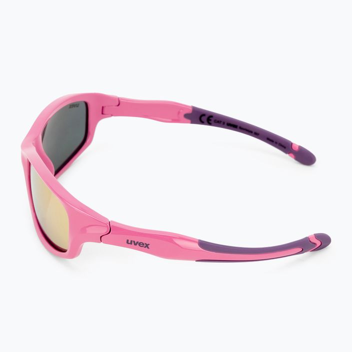 Сонцезахисні окуляри дитячі UVEX Sportstyle 507 pink purple/mirror pink 53/3/866/6616 4