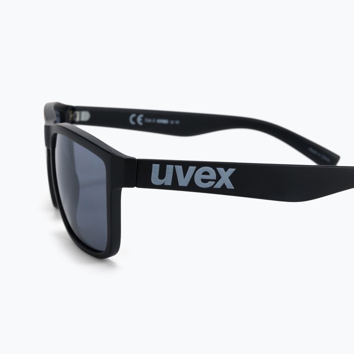 Окуляри сонячні UVEX Lgl 39 black mat/mirror silver 53/2/012/2216 4
