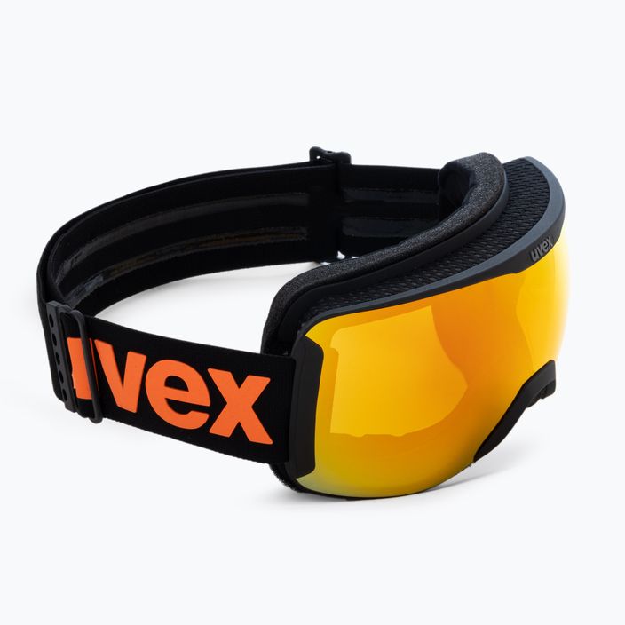 Маска лижна  UVEX Downhill 2100 CV black mat/mirror orange colorvision yellow 55/0/392/24