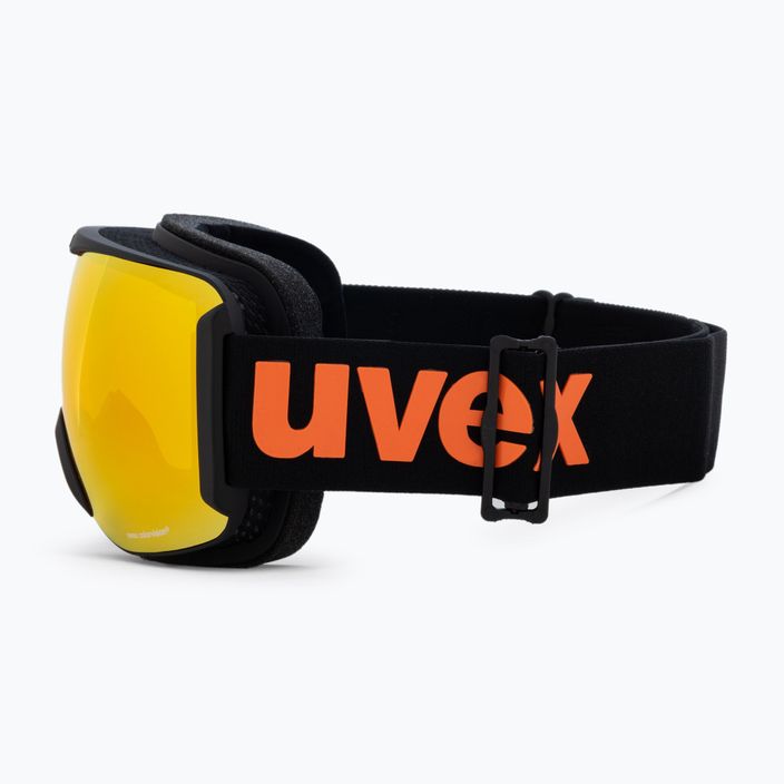 Маска лижна  UVEX Downhill 2100 CV black mat/mirror orange colorvision yellow 55/0/392/24 4