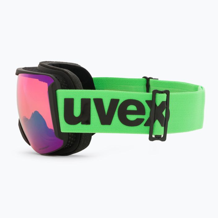 Маска лижна  UVEX Downhill 2100 CV black mat/mirror green colorvision orange 55/0/392/26 4