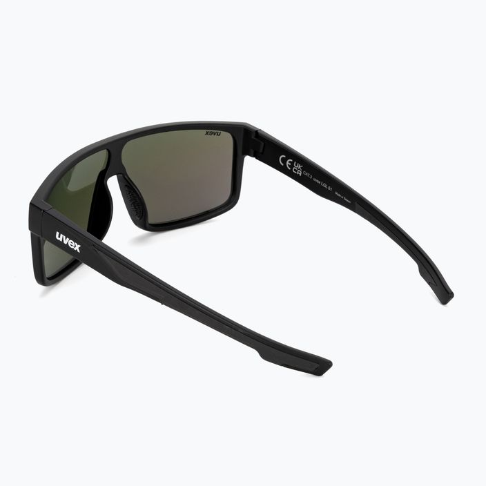 Сонцезахисні окуляри UVEX LGL 51 black matt/mirror green 53/3/025/2215 2