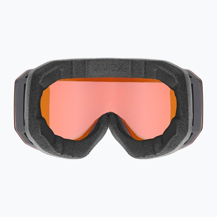 Лижні окуляри UVEX Evidnt Attract CV S2 чорні матові/дзеркально-червоні/контрастно-помаранчеві/прозорі 3