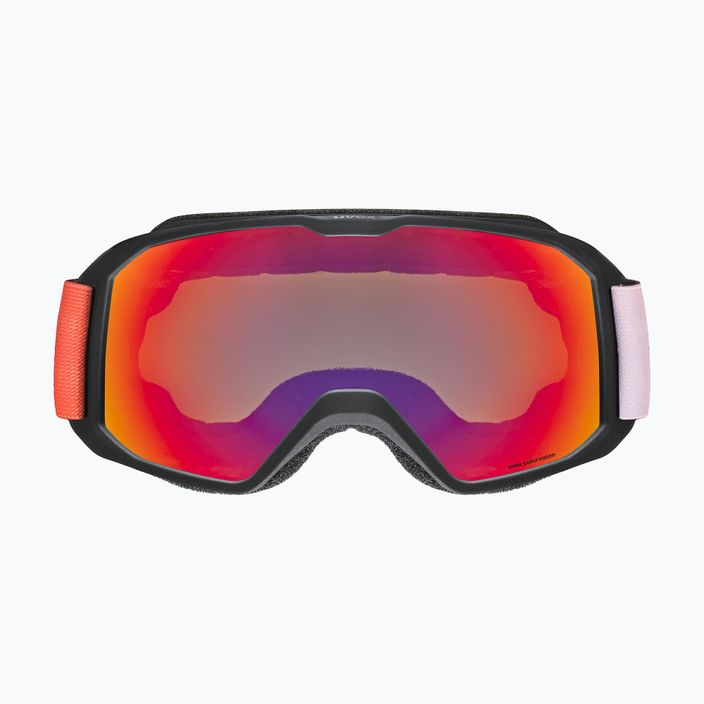 Гірськолижні окуляри UVEX Xcitd CV S2 чорні матові/дзеркально-червоні/зелені 2