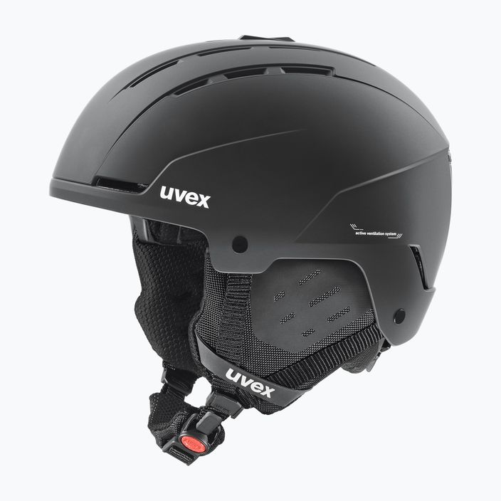 Гірськолижний шолом UVEX Stance чорний матовий 6