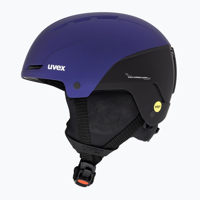 Гірськолижний шолом UVEX Stance Mips фіолетовий баш/чорний матовий 5