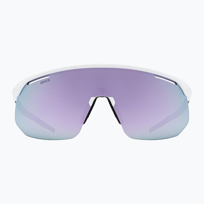 Окуляри сонцезахисні UVEX Pace One white matt/mirror lavender 2