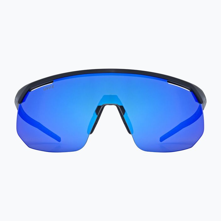 Окуляри сонцезахисні UVEX Pace One black matt/mirror blue 2