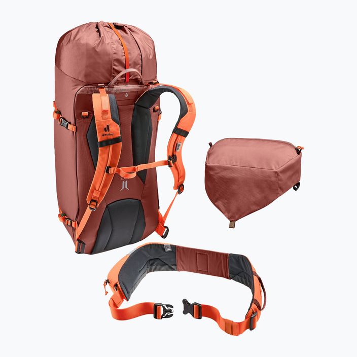Альпіністський рюкзак Deuter Guide 34+8 л червоне дерево/папайя 8