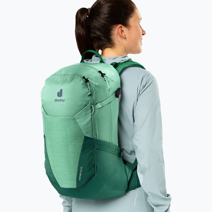 Жіночий туристичний рюкзак deuter Futura 21 л SL м'ята/морська зелень 9