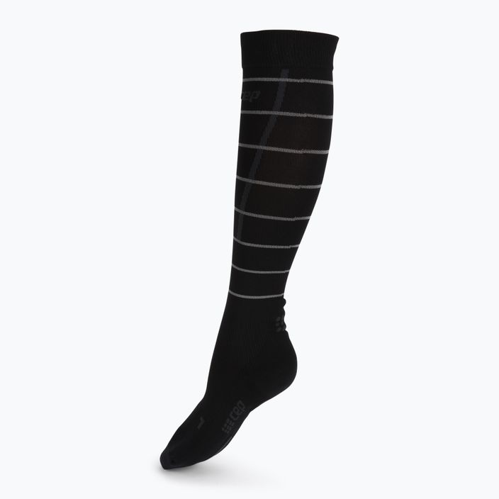Компресійні шкарпетки для бігу жіночі CEP Reflective чорні WP405Z 2