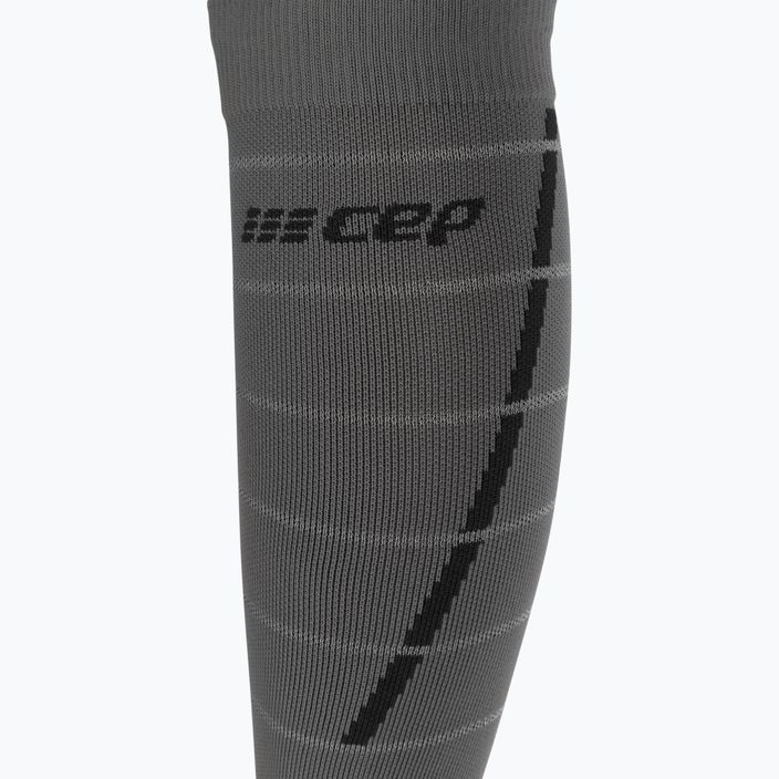 Компресійні шкарпетки для бігу жіночі CEP Reflective сірі WP402Z 3