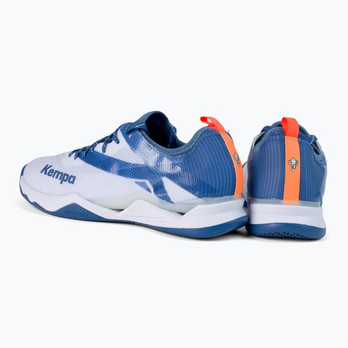 Взуття для гандболу чоловіче Kempa Wing Lite 2.0 біло-синє 200852003 3