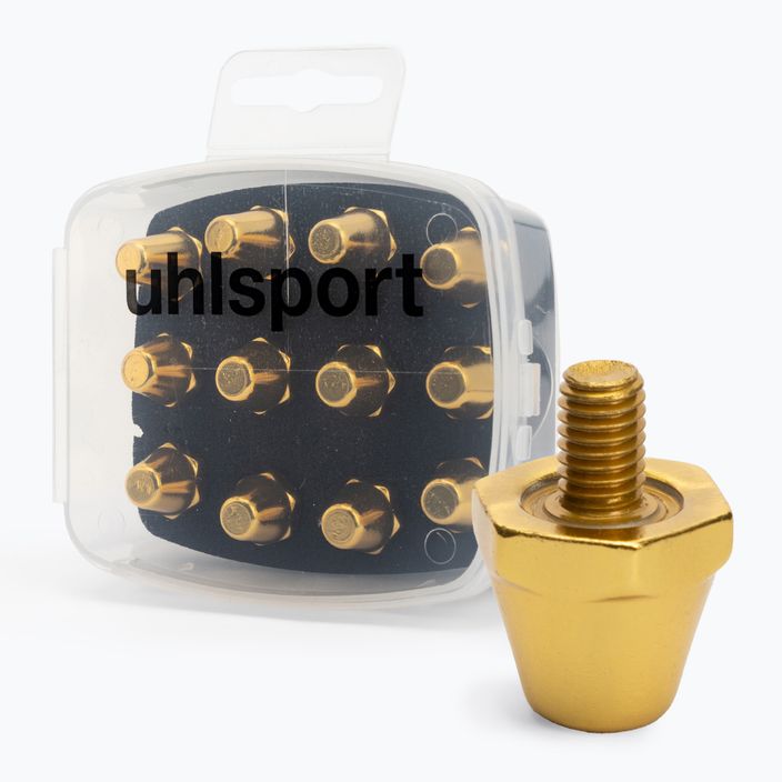 Гвинти для взуття алюмінієві Uhlsport золоті 1007107050200
