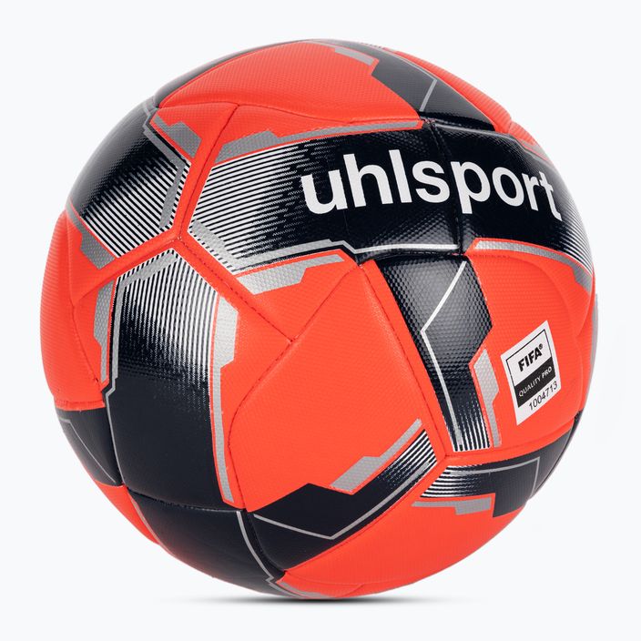 Футбольні м'ячі uhlsport Match Addglue fluo red/navy/silver розмір 5 2
