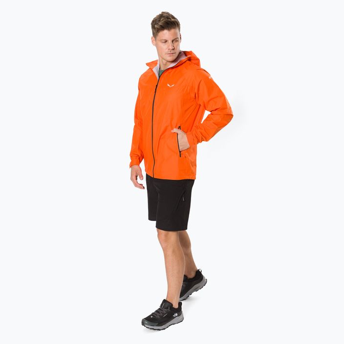 Куртка дощовик чоловіча Salewa Puez Aqua 3 PTX помаранчева 00-0000024545 2
