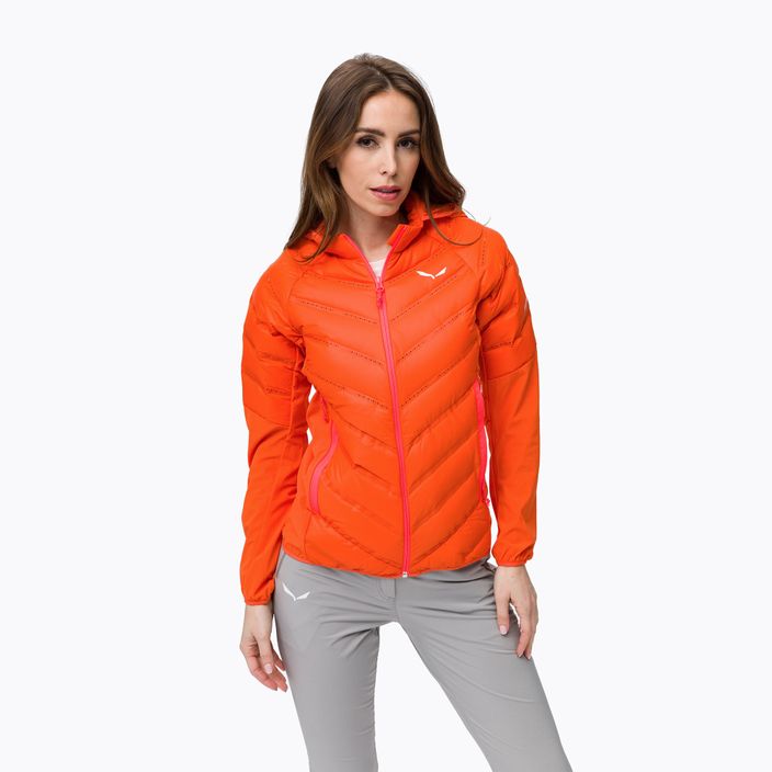 Куртка гібридна жіноча Salewa Agner Hybrid RDS оранжева 28019