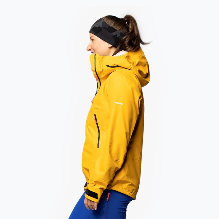 Куртка дощовик жіноча Salewa Ortles GTX 3L жовта 00-0000028455 3