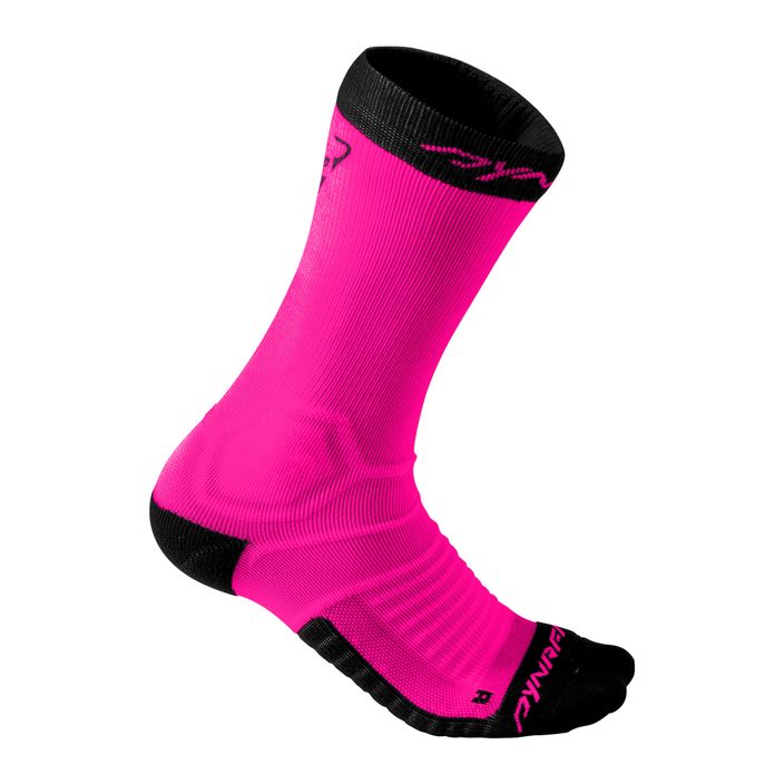 Шкарпетки для бігу DYNAFIT Ultra Cushion SK pink glo 2