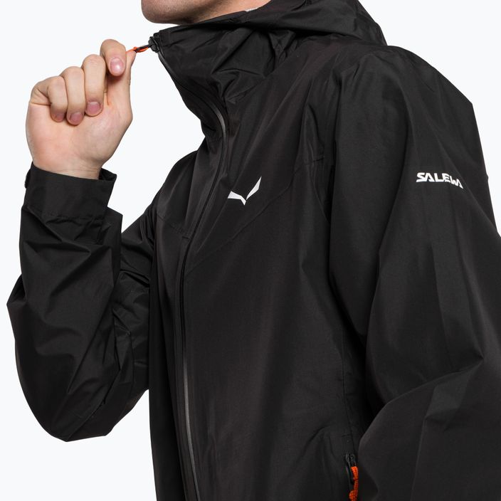 Куртка дощовик чоловіча Salewa Puez Aqua 4 PTX 2.5L чорна  00-0000028615 4