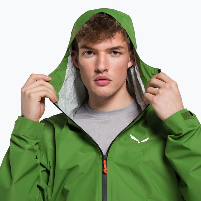 Куртка дощовик чоловіча Salewa Puez Aqua 4 PTX 2.5L зелена 00-0000028615 4