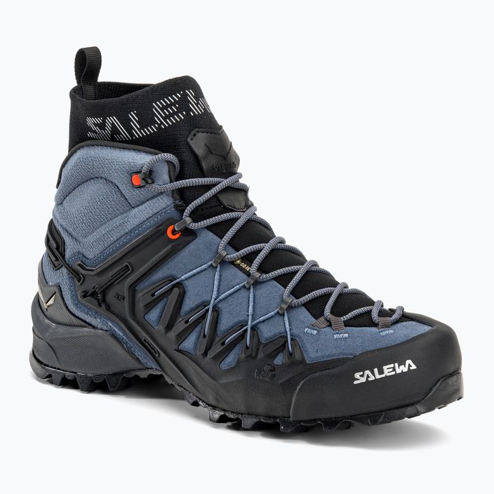 Черевики для альпінізму чоловічі Salewa Wildfire Edge Mid GTX чорно-блакитні 00-0000061350