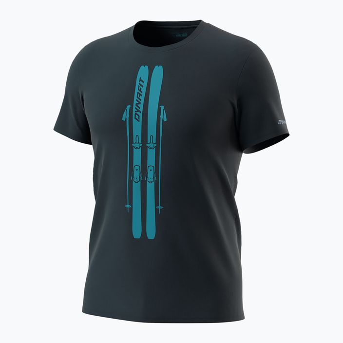 Чоловіча футболка DYNAFIT Graphic CO чорниця/лижі 5