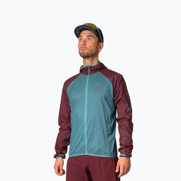Куртка для бігу чоловіча DYNAFIT Alpine Wind 2 burgundy